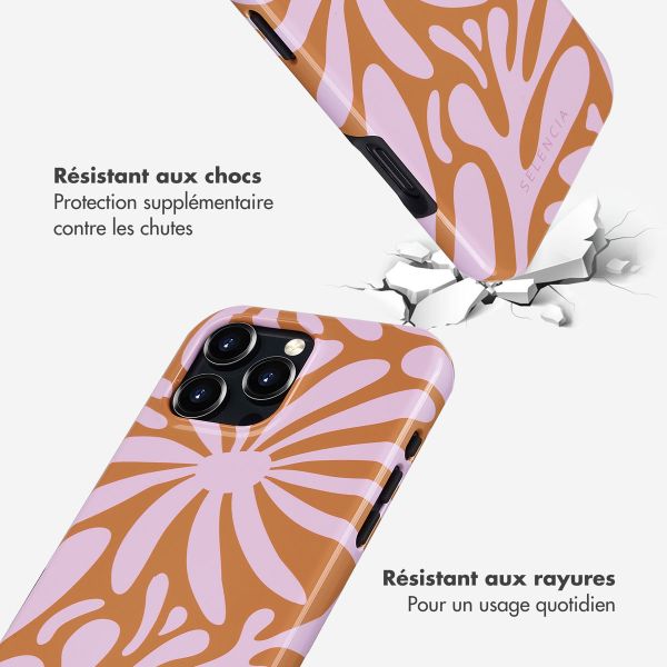 Selencia Coque arrière Vivid avec MagSafe Apple iPhone 16 Pro Max - Modern Bloom Pink