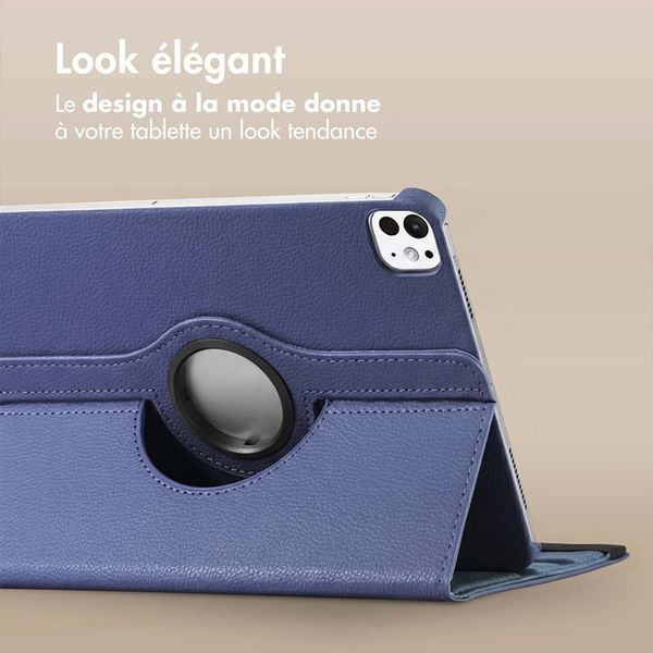 imoshion Coque tablette rotatif à 360° Apple iPad Pro 12.9 (2020/2021/2022) - Bleu foncé