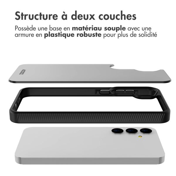 Accezz Coque Givrée Robuste Samsung Galaxy A35 - Noir