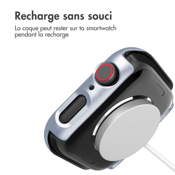 imoshion Coque rigide à couverture complète Apple Watch Series 7 / 8 / 9 - 45 mm - Argent