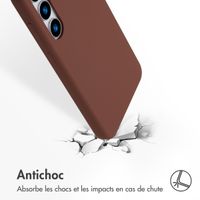 Accezz Coque Liquid Silicone avec MagSafe Samsung Galaxy S24 Plus - New Tea Brown