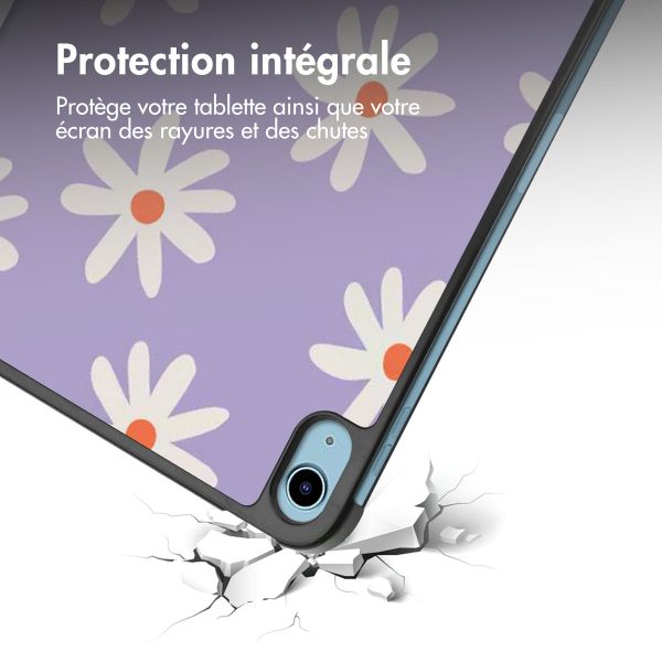 imoshion Coque tablette Trifold iPad 11 (2025) 11 pouces / iPad 10 (2022) 10.9 pouces - Flowers Distance