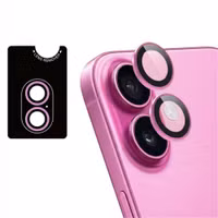imoshion Lot de 2 protections d'objectif de caméra Apple iPhone 16 / 16 Plus - Rose