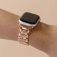 Selencia Bracelet à maillons scintillants Apple Watch Series 1 á 9 / SE (38/40/41 mm) | Series 10 (42 mm) - Or rose