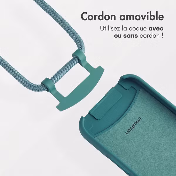 imoshion Coque arrière Color avec cordon amovible et MagSafe Samsung Galaxy S26 Ultra - Dark Green