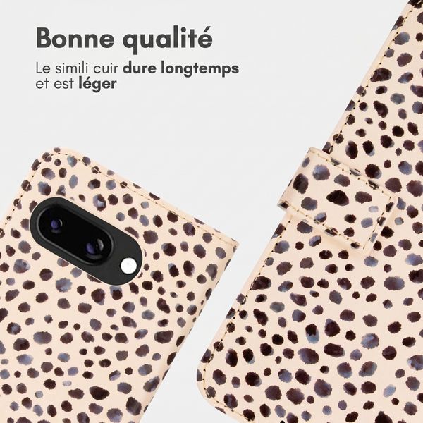 imoshion Étui de télephone portefeuille Design Google Pixel 9A - Black And White Dots