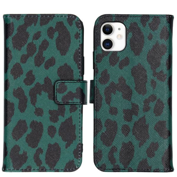 imoshion Coque silicone design iPhone 11 - Green Leopard