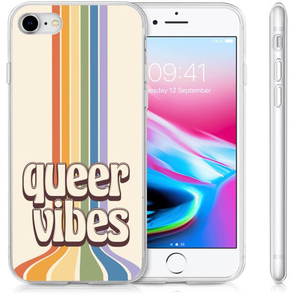 imoshion Coque Design iPhone SE (2022 / 2020) / 8 / 7 - Rainbow Queer vibes