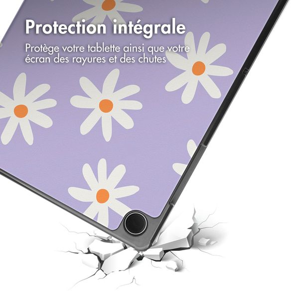 imoshion Coque tablette Design Samsung Galaxy Tab A9 Plus - Flowers Distance