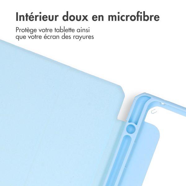 imoshion Coque tablette rigide Trifold Samsung Galaxy Tab A11 Plus - Bleu clair