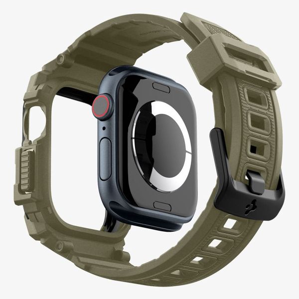 Spigen Coque Rugged Armor™ Pro Apple Watch 10 - 46 mm - Vintage Khaki