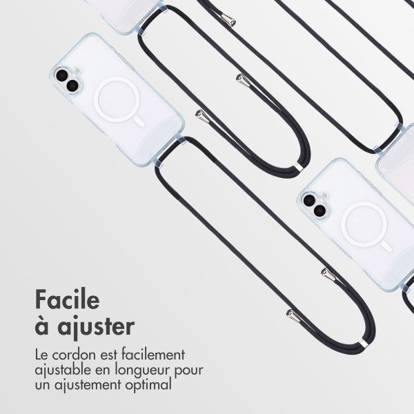 imoshion Coque MagSafe avec cordon amovible iPhone 16 Plus - Transparent