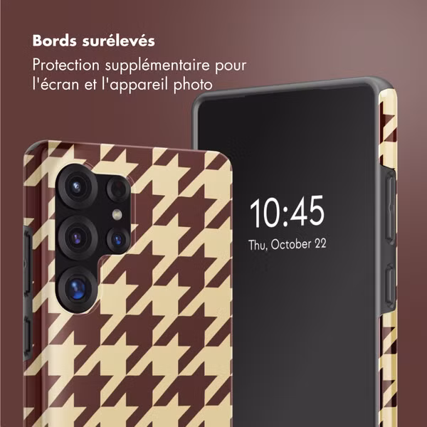 Selencia Coque arrière Vivid Samsung Galaxy S25 Ultra - Pied-de-Poule