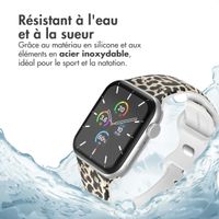 imoshion Bracelet en silicone⁺ Apple Watch Series 1 t/m 9 / SE (38/40/41 mm) | Series 10 / 11 (42 mm) - Leopard