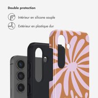 Selencia Coque arrière Vivid Samsung Galaxy S25 - Modern Bloom Pink