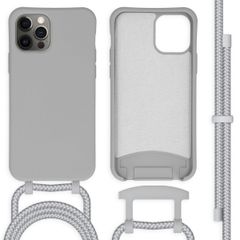 imoshion Coque de couleur avec cordon amovible iPhone 12 (Pro) - Gris