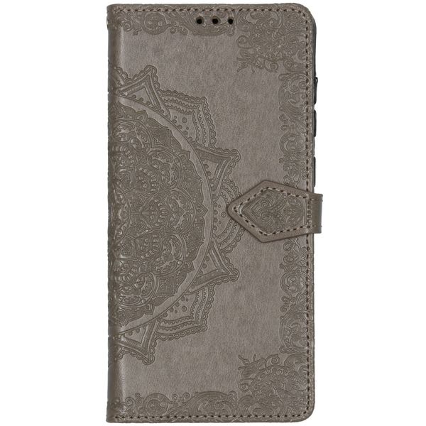 Etui de téléphone portefeuille Samsung Galaxy A71 - Gris