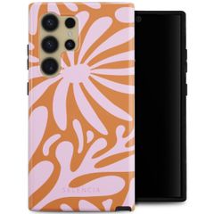 Selencia Coque arrière Vivid Samsung Galaxy S24 Ultra - Modern Bloom Pink