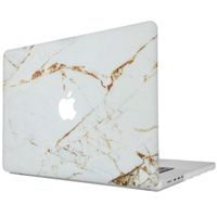 imoshion Coque Design Laptop MacBook Pro 14 pouces (2021 / 2023 M3 chip / 2024 M4 chip) - A2442 / A2779 / A2918 / A3112 / A3185 / A3401 - White Marble