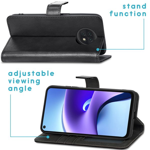 imoshion Étui de télephone portefeuille Xiaomi Redmi Note 9T (5G) - Noir