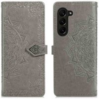 imoshion Etui de téléphone portefeuille Mandala Samsung Galaxy Z Fold 5 - Gris