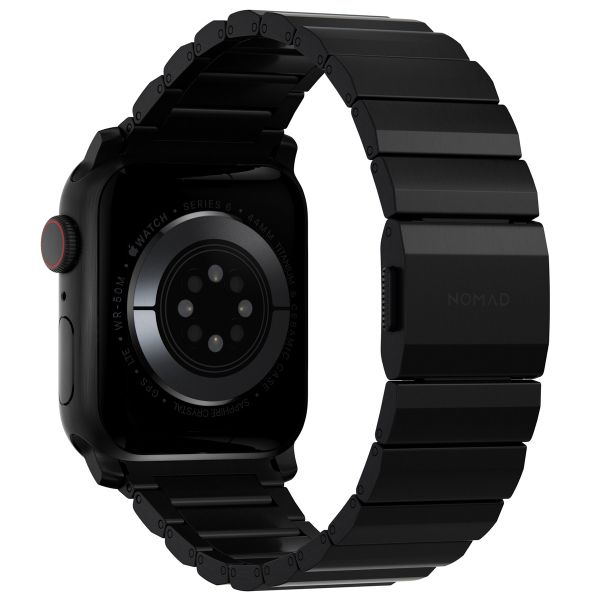Nomad Bracelet à maillons en titane Apple Watch Series 1 t/m 11 / SE / Ultra (44/45/46/49 mm) - Noir