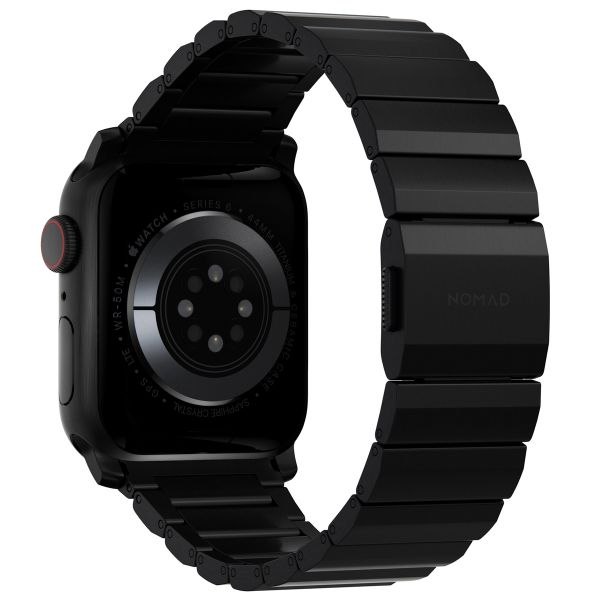 Nomad Bracelet à maillons en titane Apple Watch Series 1 á 10 / SE / Ultra (2) (44/45/46/49 mm) - Noir