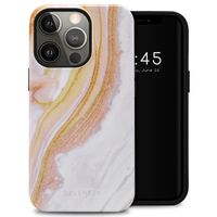 Selencia Coque arrière Vivid Tough iPhone 13 Pro - Chic Marble Gold