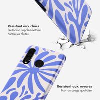 Selencia Coque arrière Vivid Tough Huawei P30 Lite - Modern Bloom Sapphire Blue