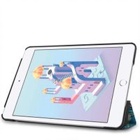 imoshion Coque tablette Design Trifold Apple iPad Mini 5 (2019) / Mini 4 (2015) - Green Plant