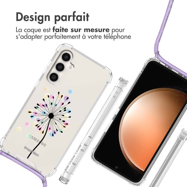 imoshion Coque Design avec cordon Samsung Galaxy S23 FE - Sandstone Dandelion