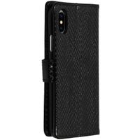 Etui de téléphone imprimé de serpent iPhone X / Xs - Noir