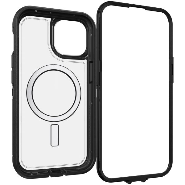 OtterBox Coque Defender Rugged avec MagSafe iPhone 15 - Transparent / Noir