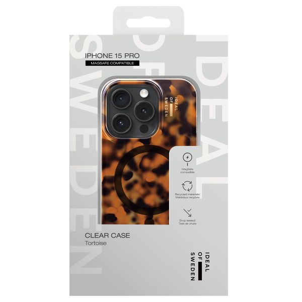 iDeal of Sweden Coque Clear MagSafe Apple iPhone 15 Pro - Tortoise