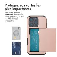 imoshion Coque arrière avec porte-cartes Apple iPhone 16 Pro - Rose Doré