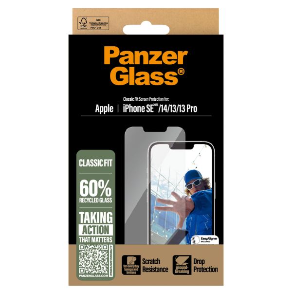 PanzerGlass Protection d'écran en verre trempé Anti-bactéries iPhone 16e