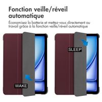 imoshion Coque tablette Trifold Apple iPad Air 11 pouces (2026) M4 / (2025) M3 / (2024) M2 / Air 5 (2022) / Air 4 (2020) - Bordeaux