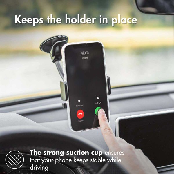 Accezz Support de téléphone pour voiture - Universel - Pare-brise - Noir