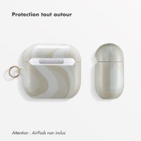 Selencia Coque Vivid Apple AirPods 4 - Desert Waves Beige