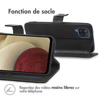 imoshion Étui de télephone portefeuille Samsung Galaxy A12 - Noir