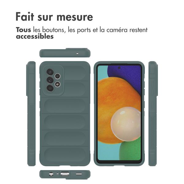 imoshion Coque arrière EasyGrip Samsung Galaxy A52(s) (5G/4G) - Vert foncé