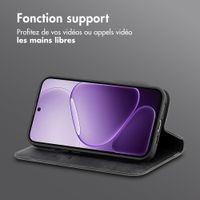 imoshion Étui de téléphone portefeuille Slim Oppo A6x (4G/5G) - Noir