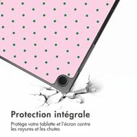 imoshion Coque tablette Design Trifold Samsung Galaxy Tab A11 Plus / A9 Plus - Happy Dots