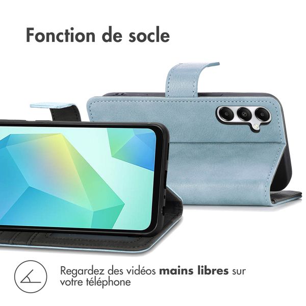 imoshion Étui de téléphone portefeuille Luxe Samsung Galaxy A16 5G - Bleu clair