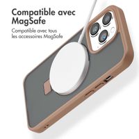 Accezz Coque Ring Stand avec MagSafe iPhone 13 Pro - Brown