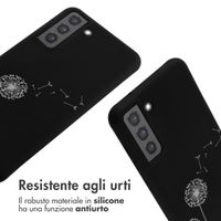 imoshion Coque design en silicone avec cordon Samsung Galaxy S21 FE - Dandelion Black