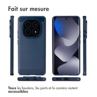 imoshion Coque Brushed Xiaomi Redmi Note 15 (4G) - Bleu foncé
