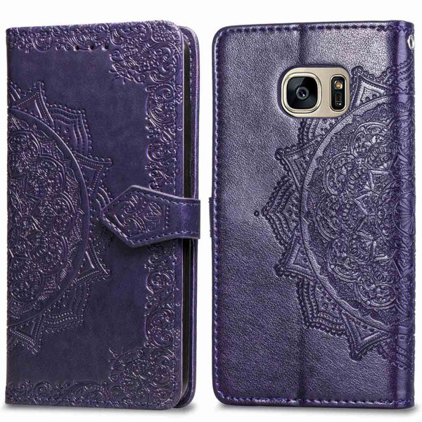 imoshion Etui de téléphone portefeuille Mandala Samsung Galaxy S7 - Violet