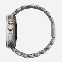 Nomad Bracelet Stratos Apple Watch | 44/45/46/49 mm - Forest Green / Natural Titanium