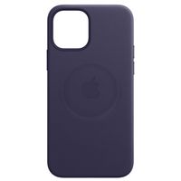 Apple Coque Leather MagSafe Apple iPhone 12 Mini - Deep Violet